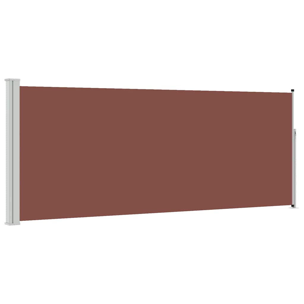 Ausziehbare Seitenmarkise 117×314 cm Braun