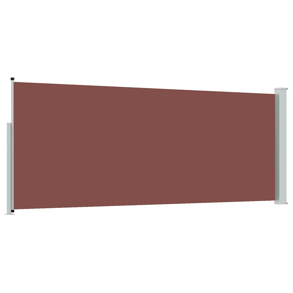 Ausziehbare Seitenmarkise 117×314 cm Braun