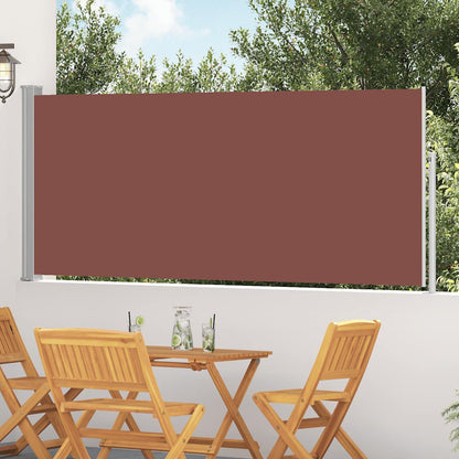 Ausziehbare Seitenmarkise 117×314 cm Braun