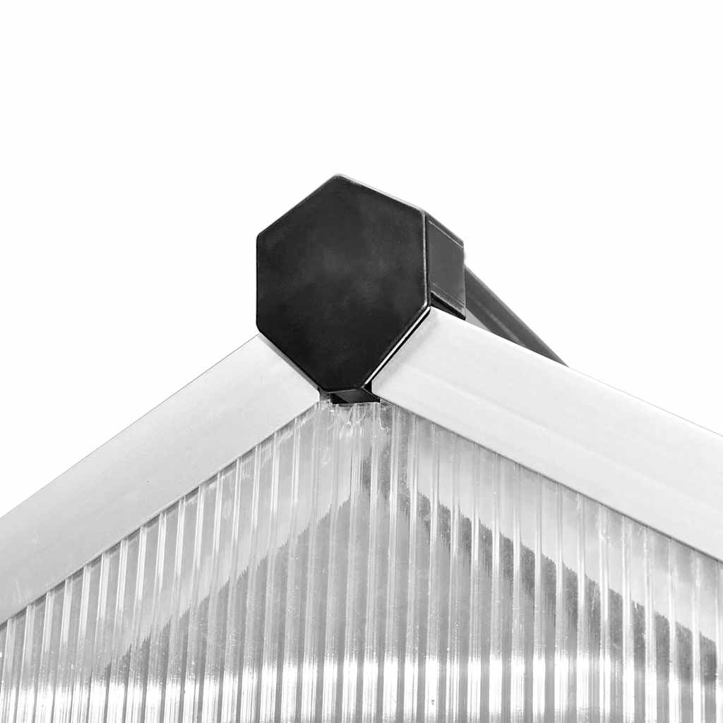 Gewächshaus Aluminium 481x250x195 cm 23,44 m³