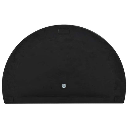 Sonnenschirmfuß Halbrund 15 kg Schwarz Polyharz