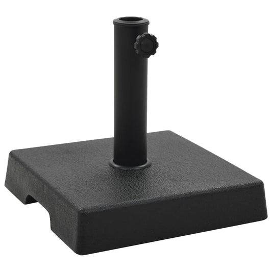 Sonnenschirmfuß Quadratisch 8 kg Schwarz Polyharz