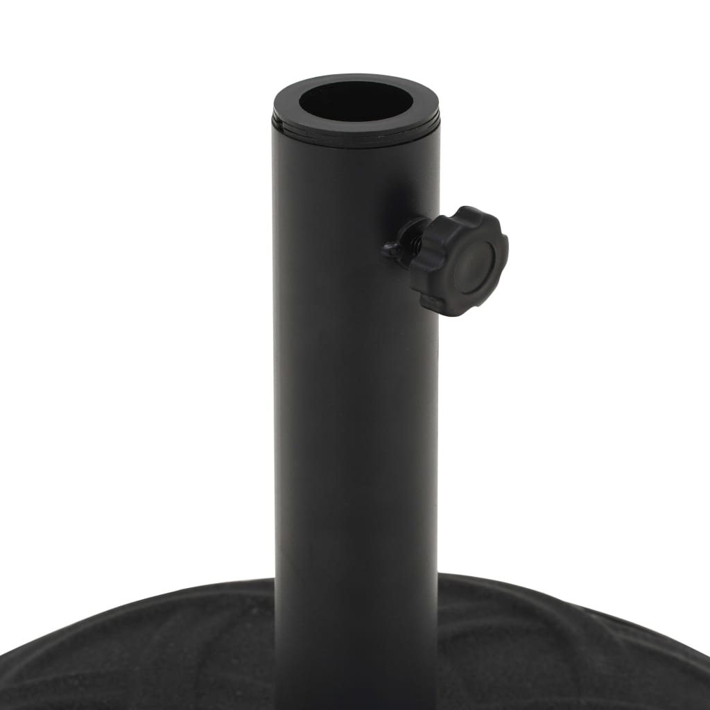 Sonnenschirmständer Schwarz Beton Rund 15 kg