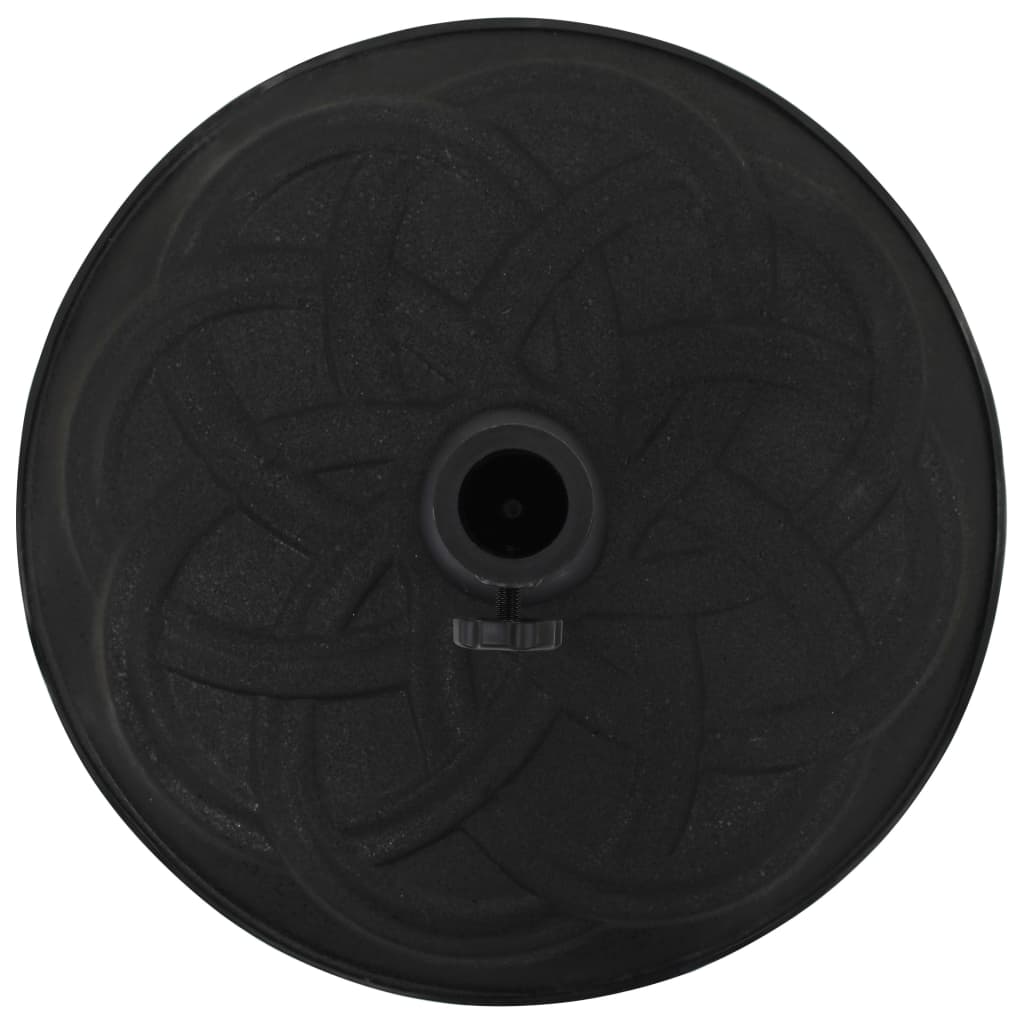 Sonnenschirmständer Schwarz Beton Rund 15 kg