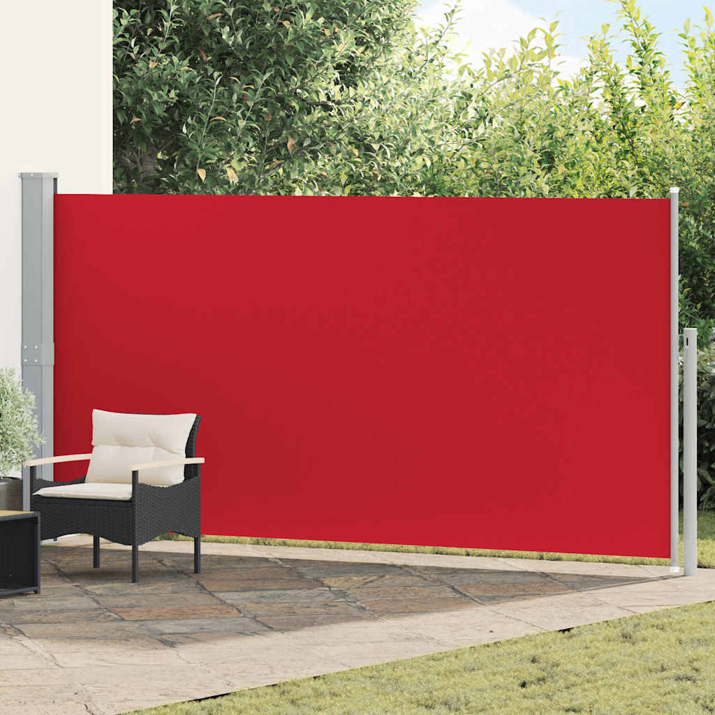 Ausziehbare Seitenmarkise 160x500 cm Rot