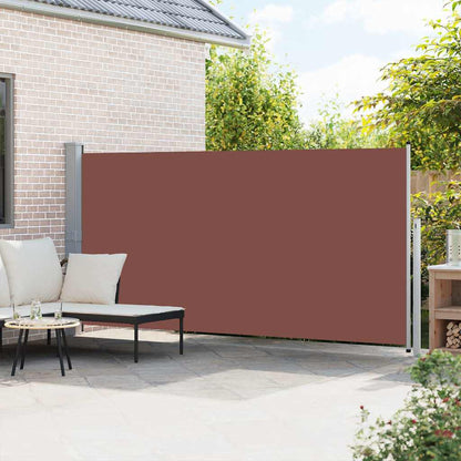 Ausziehbare Seitenmarkise 160x500 cm Braun