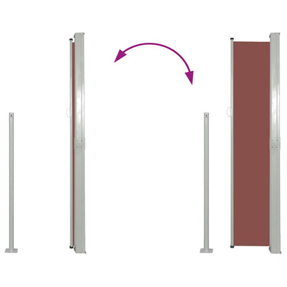 Ausziehbare Seitenmarkise 160x500 cm Braun