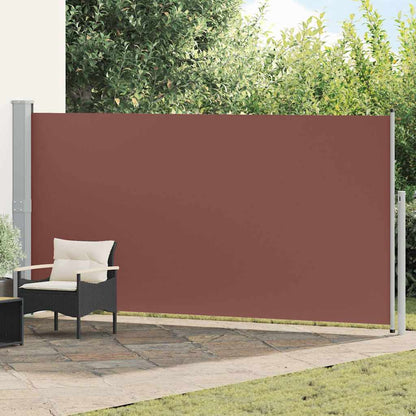 Ausziehbare Seitenmarkise 160x500 cm Braun