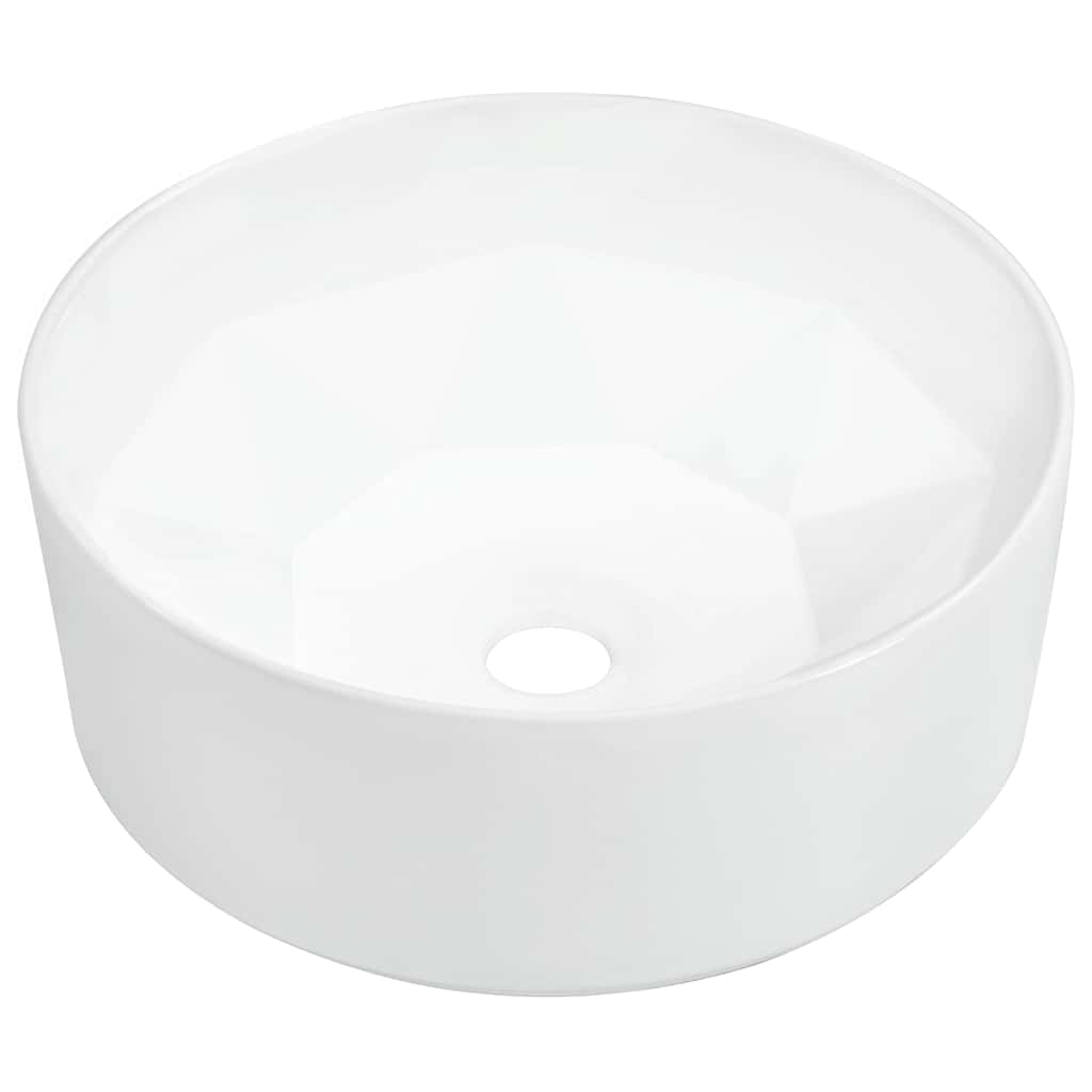 Waschbecken 36 x 14 cm Keramik Weiß