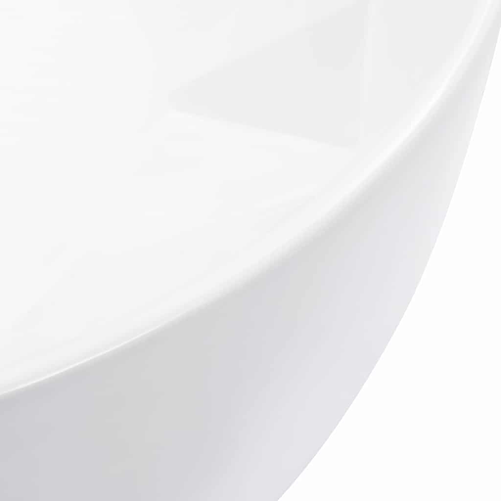 Waschbecken 36 x 14 cm Keramik Weiß
