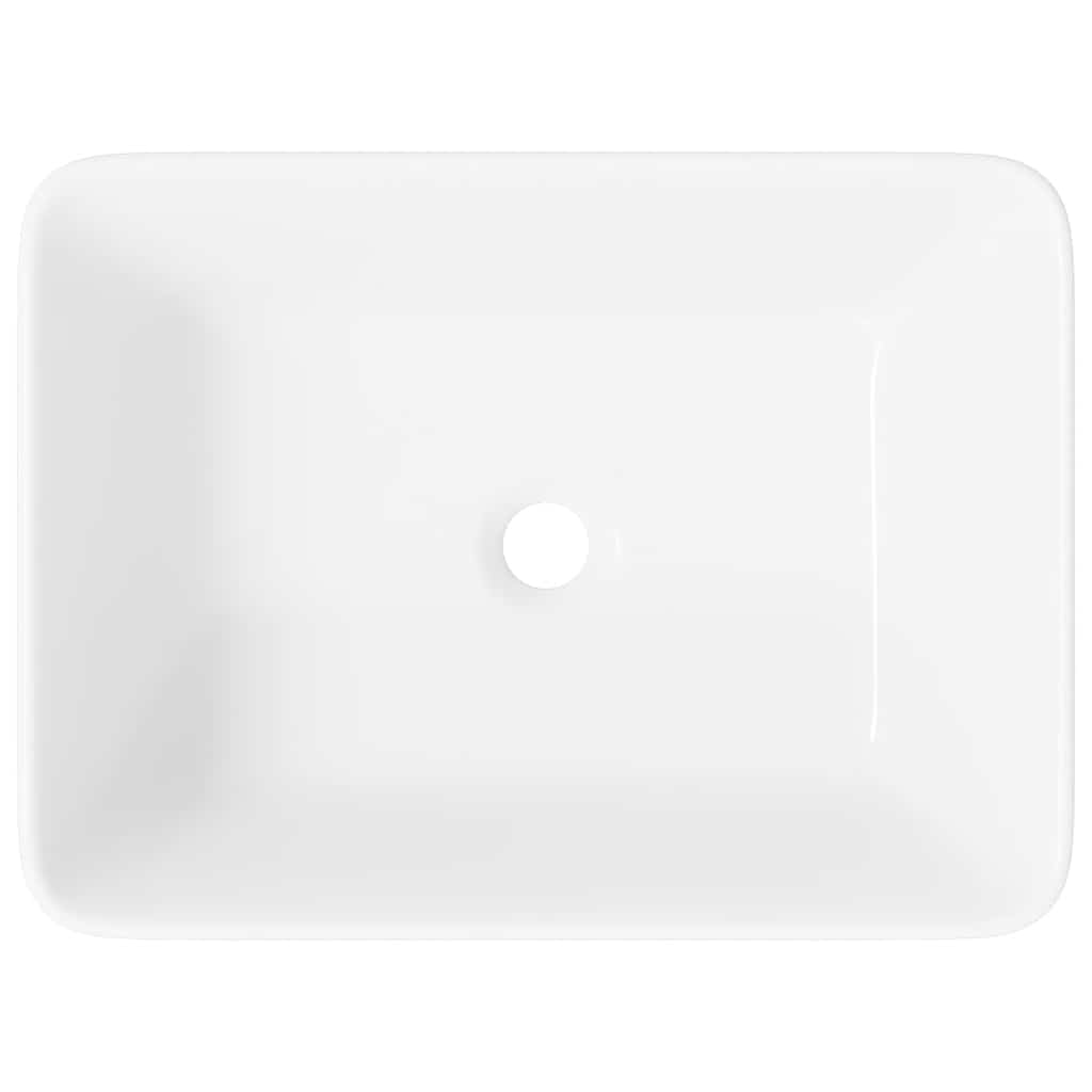 Waschbecken 40 x 30 x 13 cm Keramik Weiß