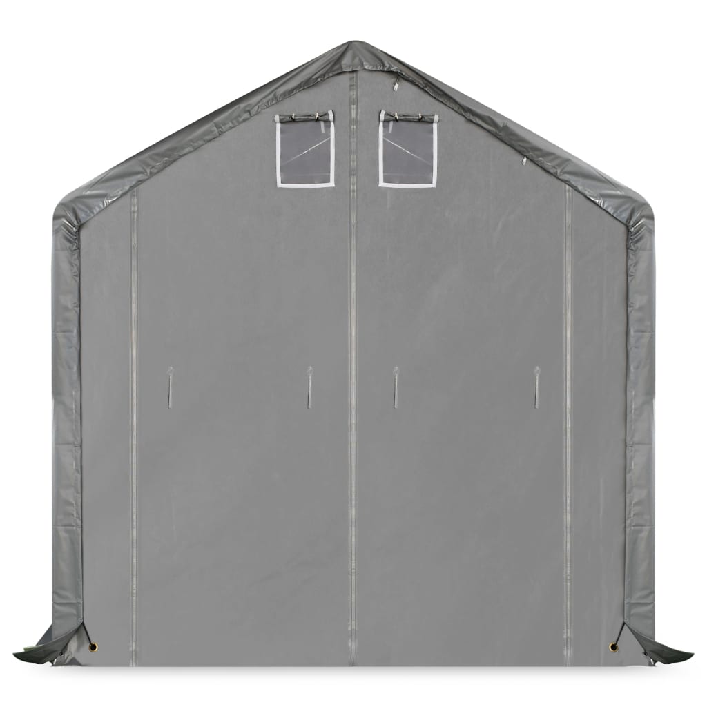 Lagerzelt Stoff PVC 3x6 m Grau
