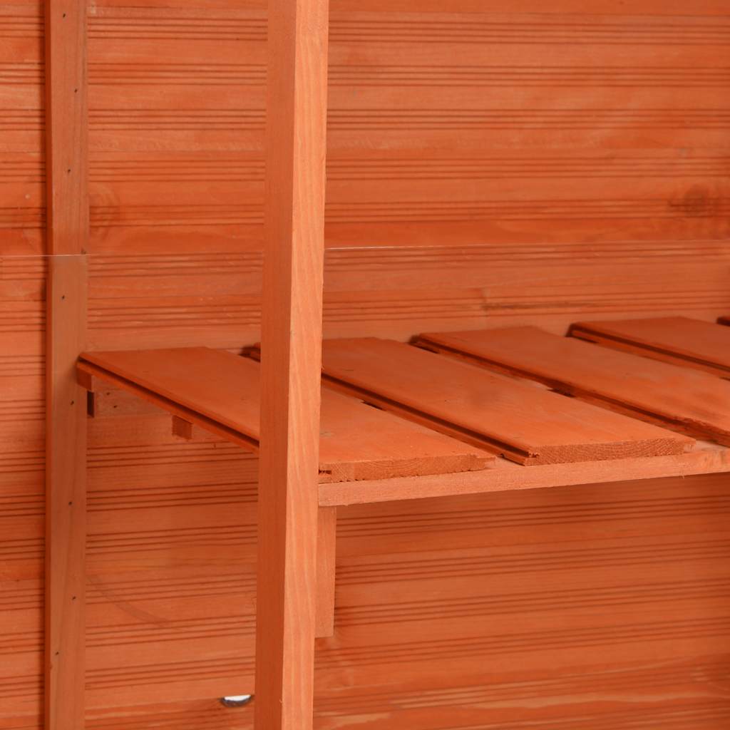 Garten-Geräteschuppen 128x42x91 cm Holz