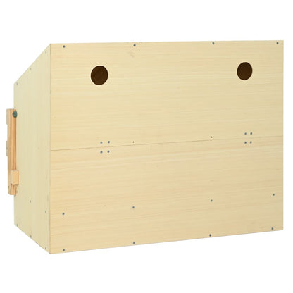 Legenest für Hühner 3 Fächer 93x40x65 cm Massivholz Kiefer