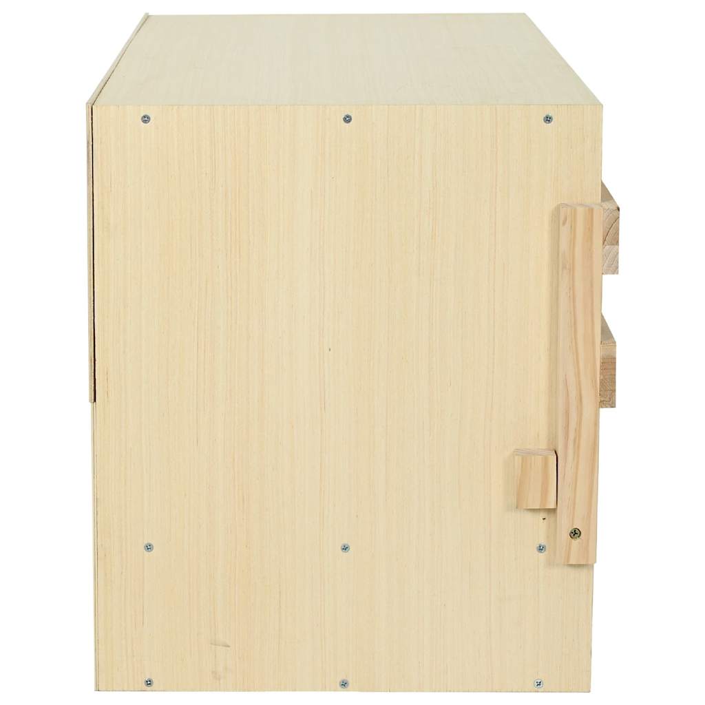 Legenest für Hühner 3 Fächer 96x40x45 cm Massivholz Kiefer