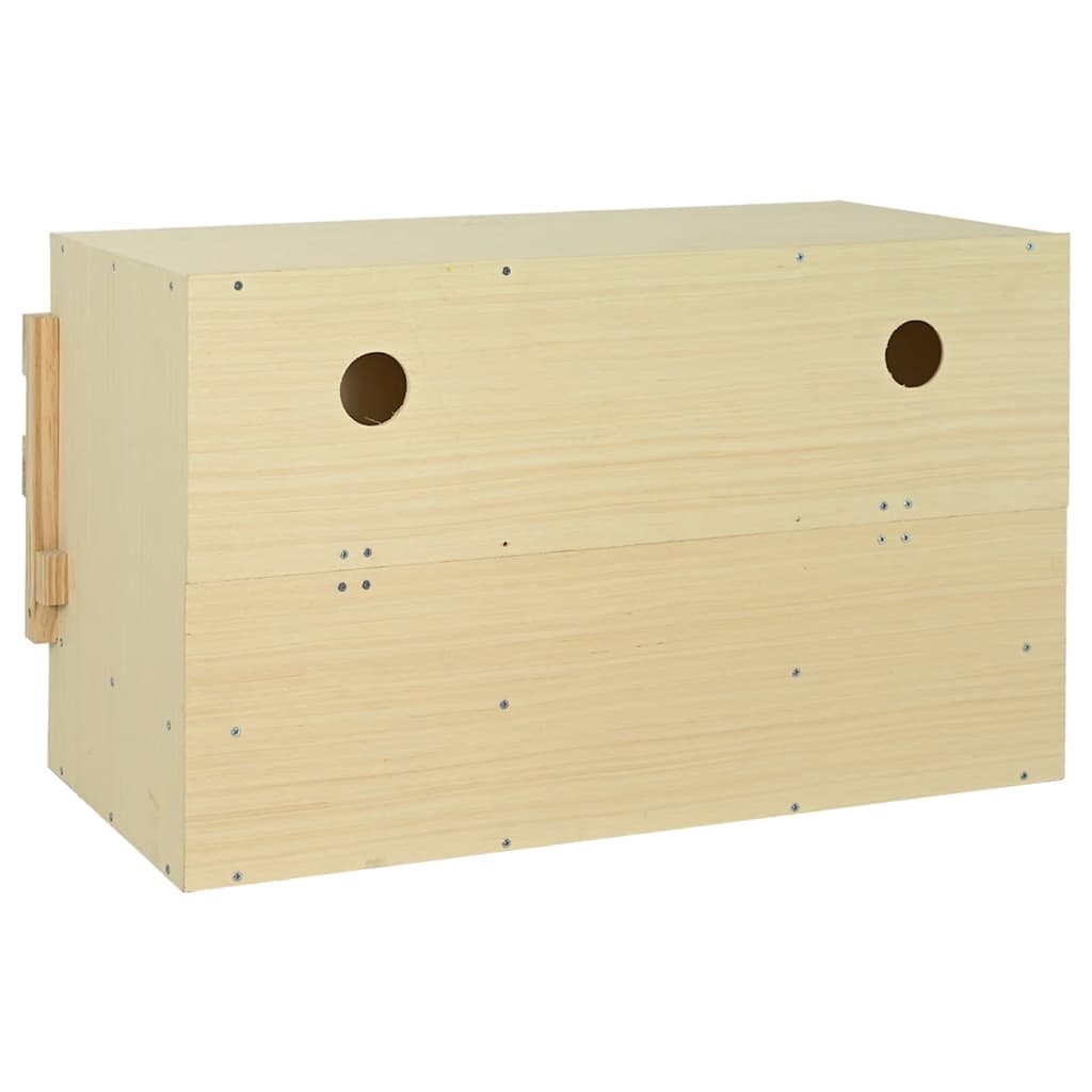 Legenest für Hühner 3 Fächer 96x40x45 cm Massivholz Kiefer