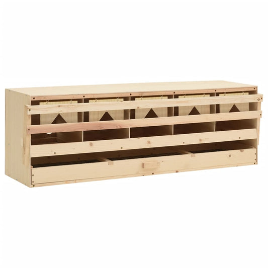 Nid de ponte 5 pièces 117x33x38 cm en bois de pin massif