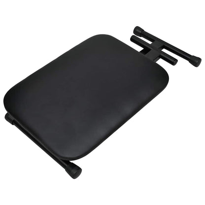 Doppelstrebiger Keyboard-Ständer und Hocker Set Schwarz