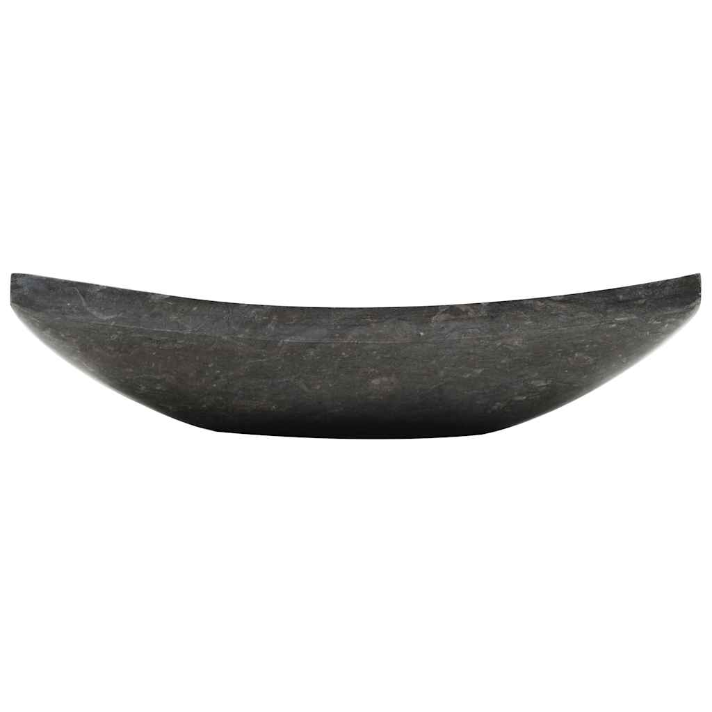 Waschbecken 50x35x12 cm Marmor Schwarz