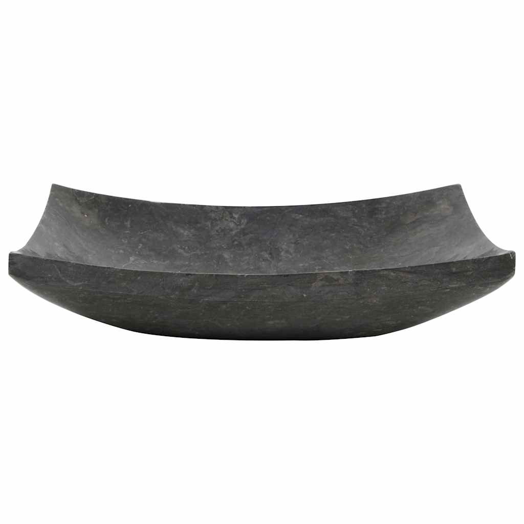 Waschbecken 50x35x12 cm Marmor Schwarz