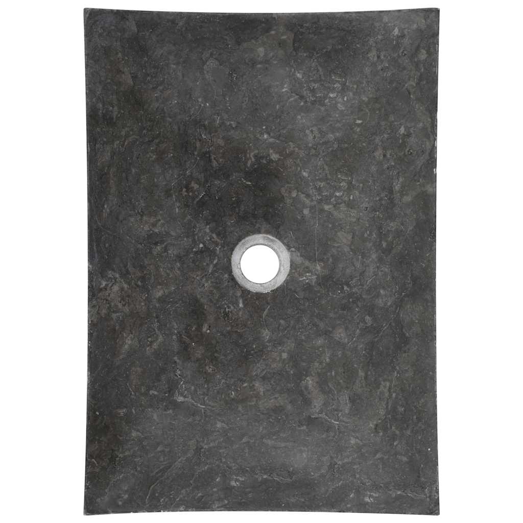 Waschbecken 50x35x12 cm Marmor Schwarz