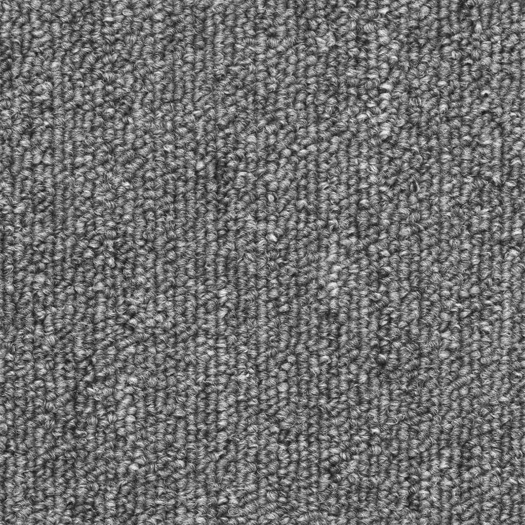 Stufenmatten 15 Stk. 56x17x3 cm Dunkelgrau Halbrund