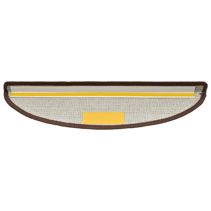 Stufenmatten 15 Stk. 56x17x3 cm Kaffeebraun Halbrund