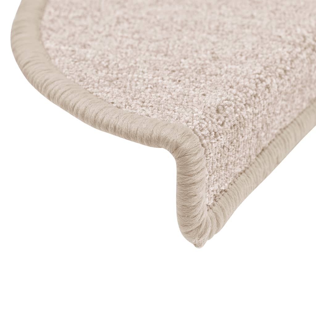 Stufenmatten 15 Stk. 56x17x3 cm Taupe Halbrund