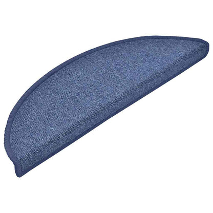 Stufenmatten 15 Stk. 56x17x3 cm Blau Halbrund