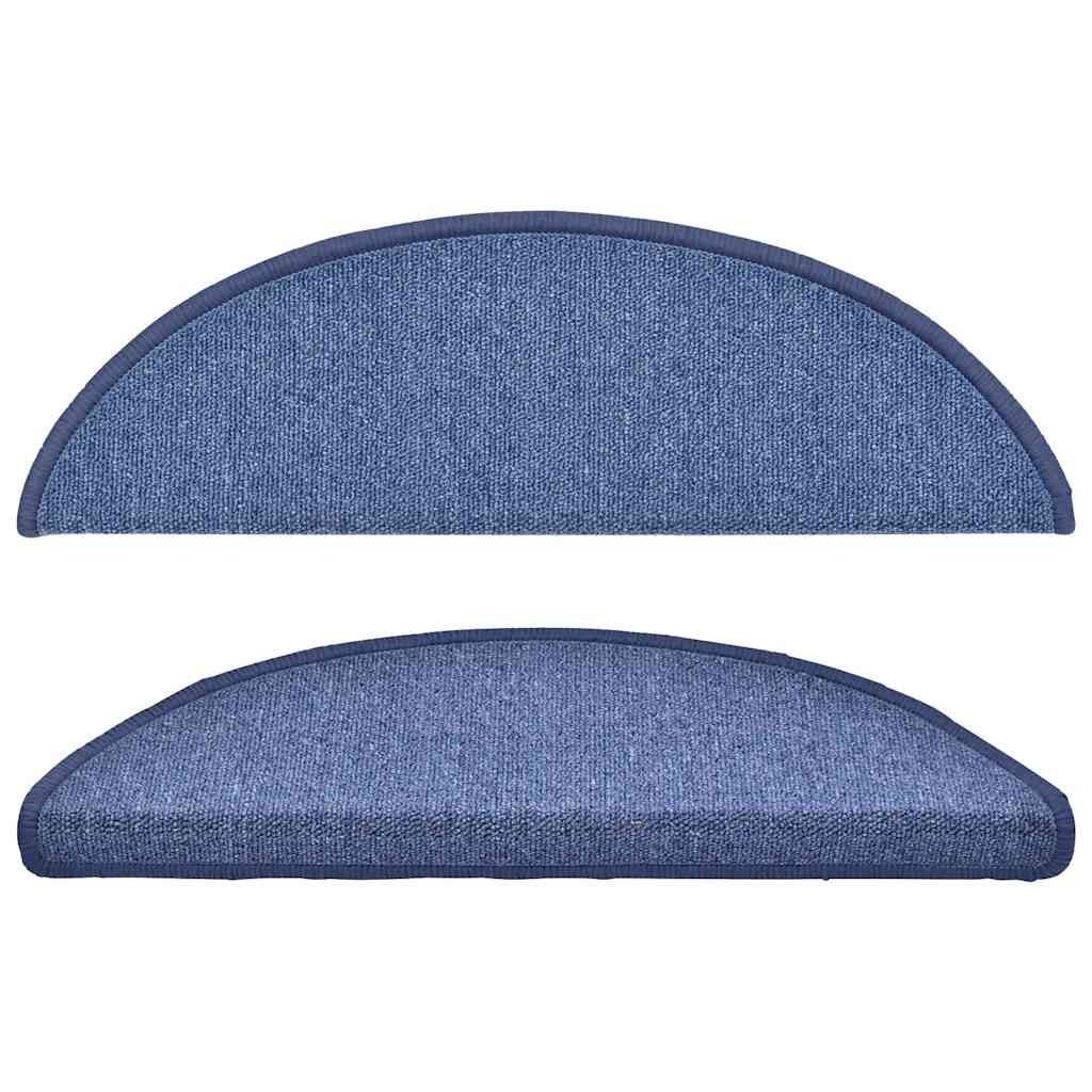 Stufenmatten 15 Stk. 56x17x3 cm Blau Halbrund