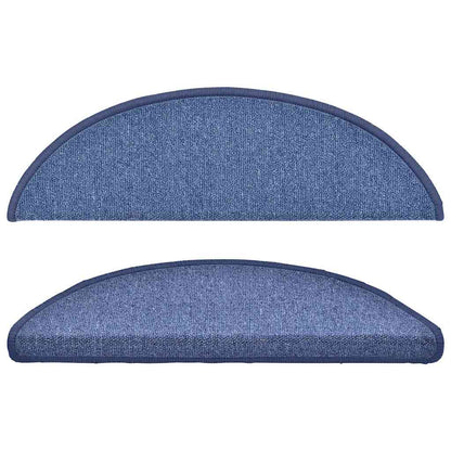 Stufenmatten 15 Stk. 56x17x3 cm Blau Halbrund
