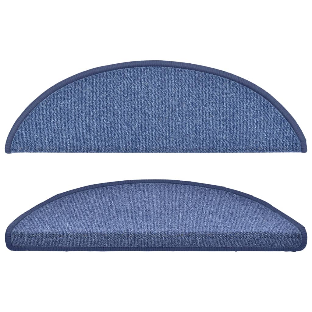 Stufenmatten 15 Stk. 56x17x3 cm Blau Halbrund