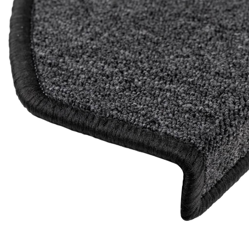 Stufenmatten 15 Stk. 65x24x4 cm Anthrazit Halbrund Groß