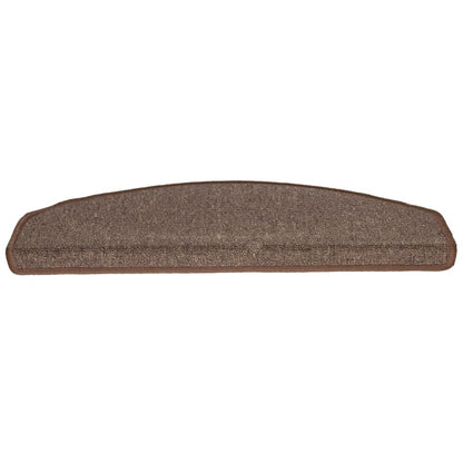 Stufenmatten 15 Stk. 65x24x4 cm Kaffeebraun Halbrund Groß