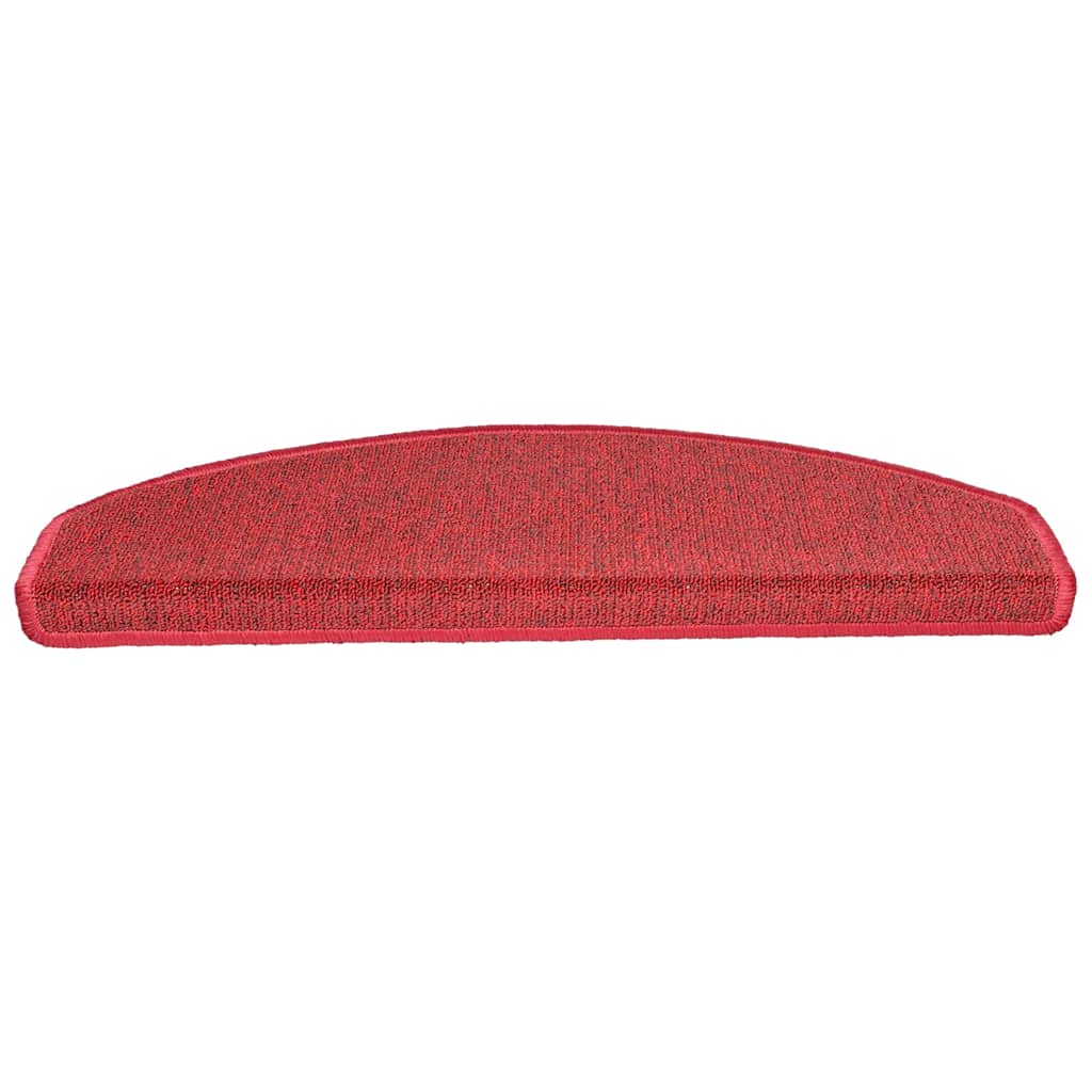 Treppe Matten 15 Stk. 65 x 24 x 4 cm Non-Slip Rot