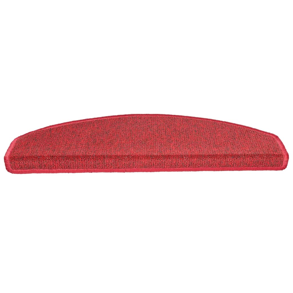 Stufenmatten 15 Stk. 65x24x4 cm Rot Halbrund Groß