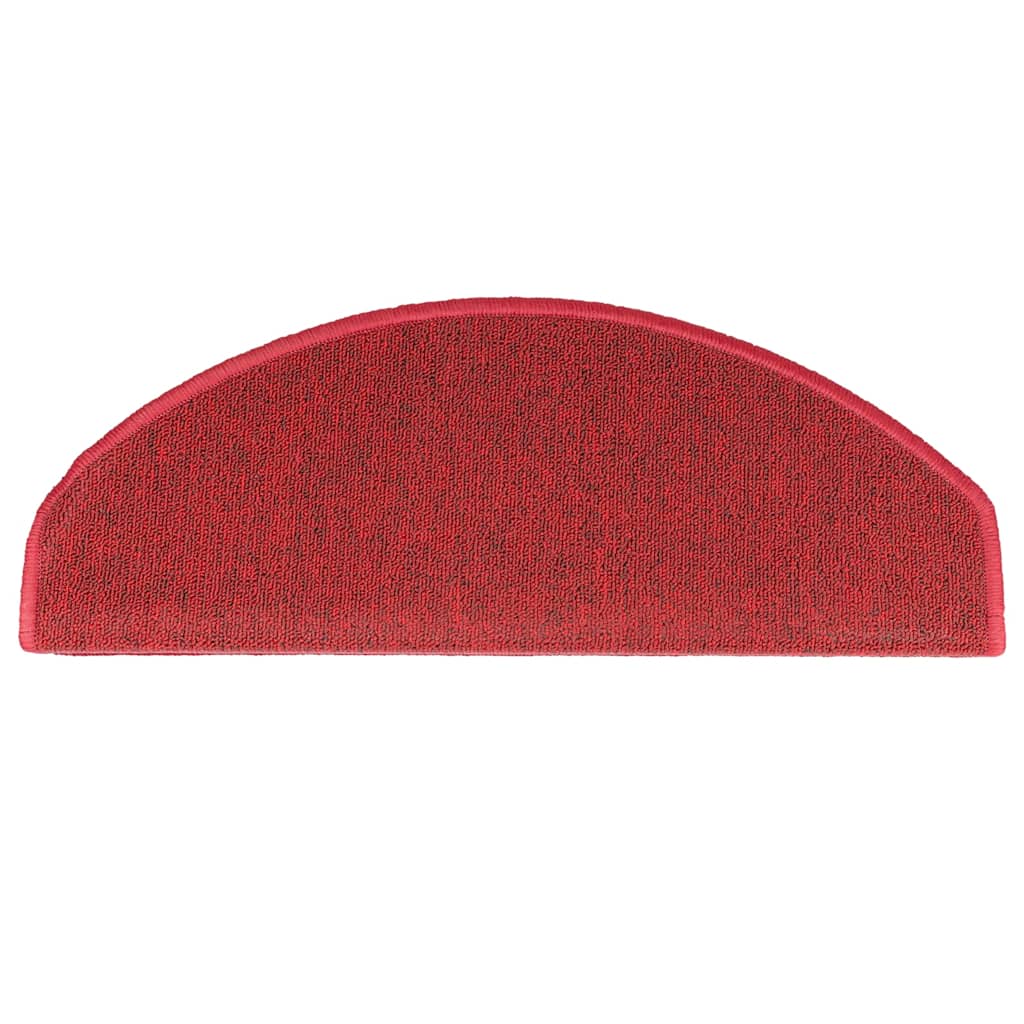 Treppe Matten 15 Stk. 65 x 24 x 4 cm Non-Slip Rot