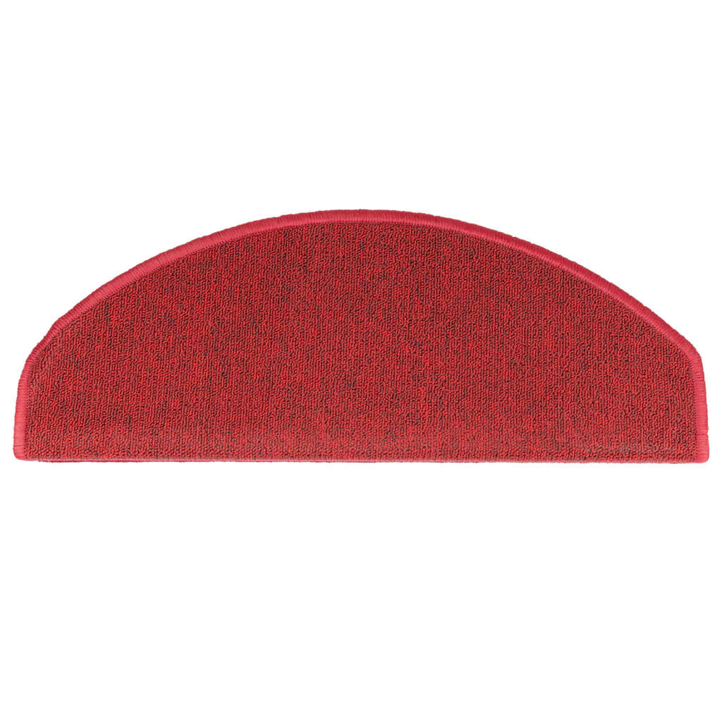 Stufenmatten 15 Stk. 65x24x4 cm Rot Halbrund Groß