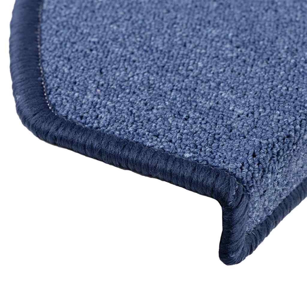 Stufenmatten 15 Stk. 65x24x4 cm Blau Halbrund Groß