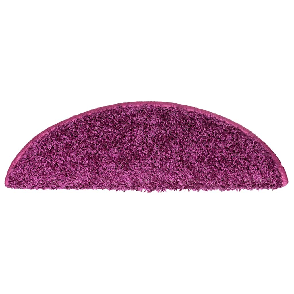 Stufenmatten 15 Stk. 56x17x3 cm Violett Halbrund