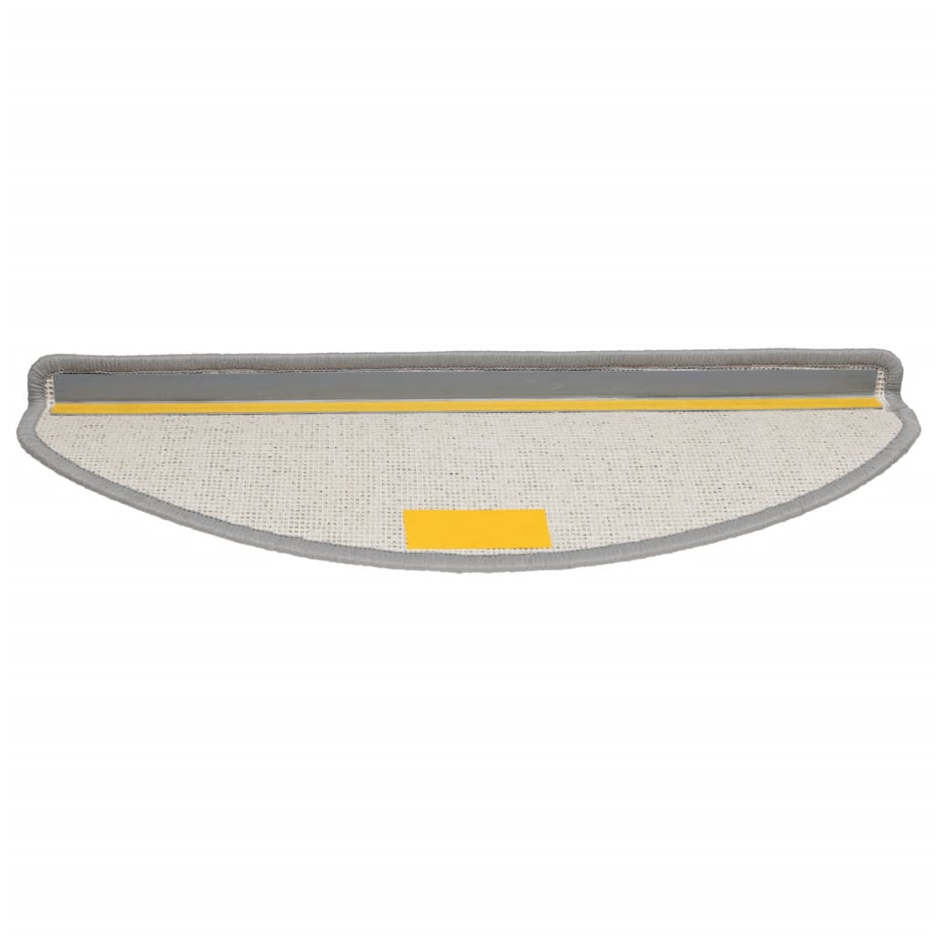 Stufenmatten 15 Stk. 65x21x4 cm Grau Halbrund Groß