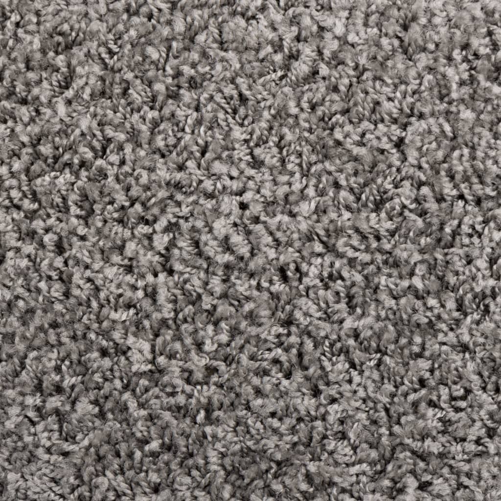Stufenmatten 15 Stk. 65x21x4 cm Grau Halbrund Groß