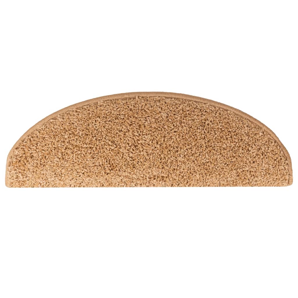 Stufenmatten 15 Stk. 65x21x4 cm Beige Halbrund Groß