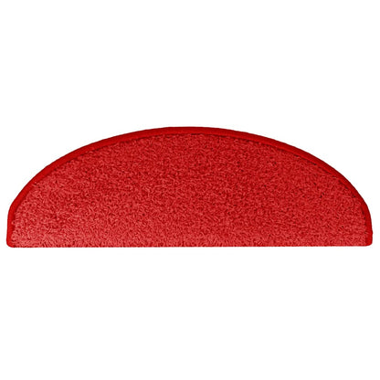 Stufenmatten 15 Stk. 65x21x4 cm Rot Halbrund Groß