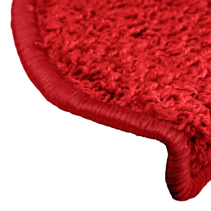 Stufenmatten 15 Stk. 65x21x4 cm Rot Halbrund Groß