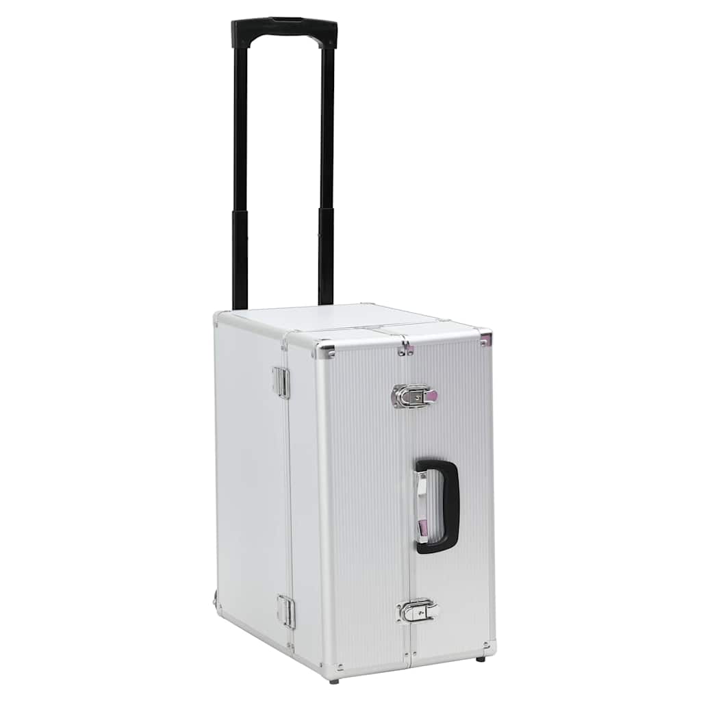 Pilotenkoffer 47 x 39 x 27 cm Silbern Aluminium