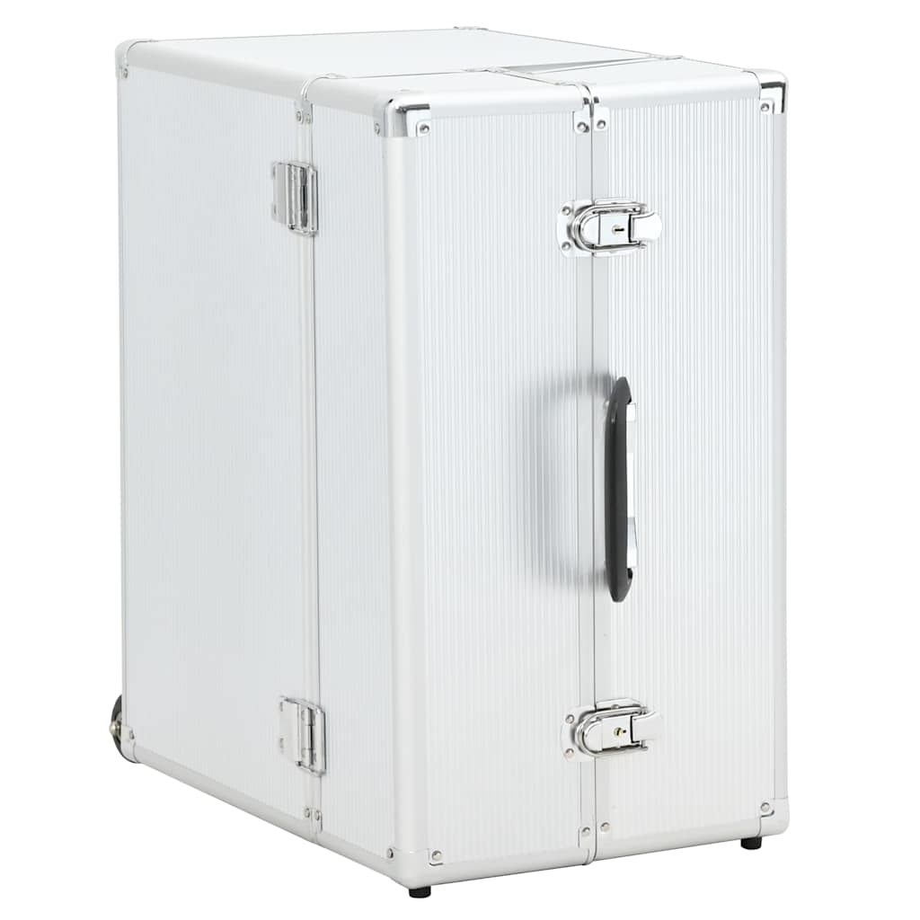 Pilotenkoffer 47 x 39 x 27 cm Silbern Aluminium