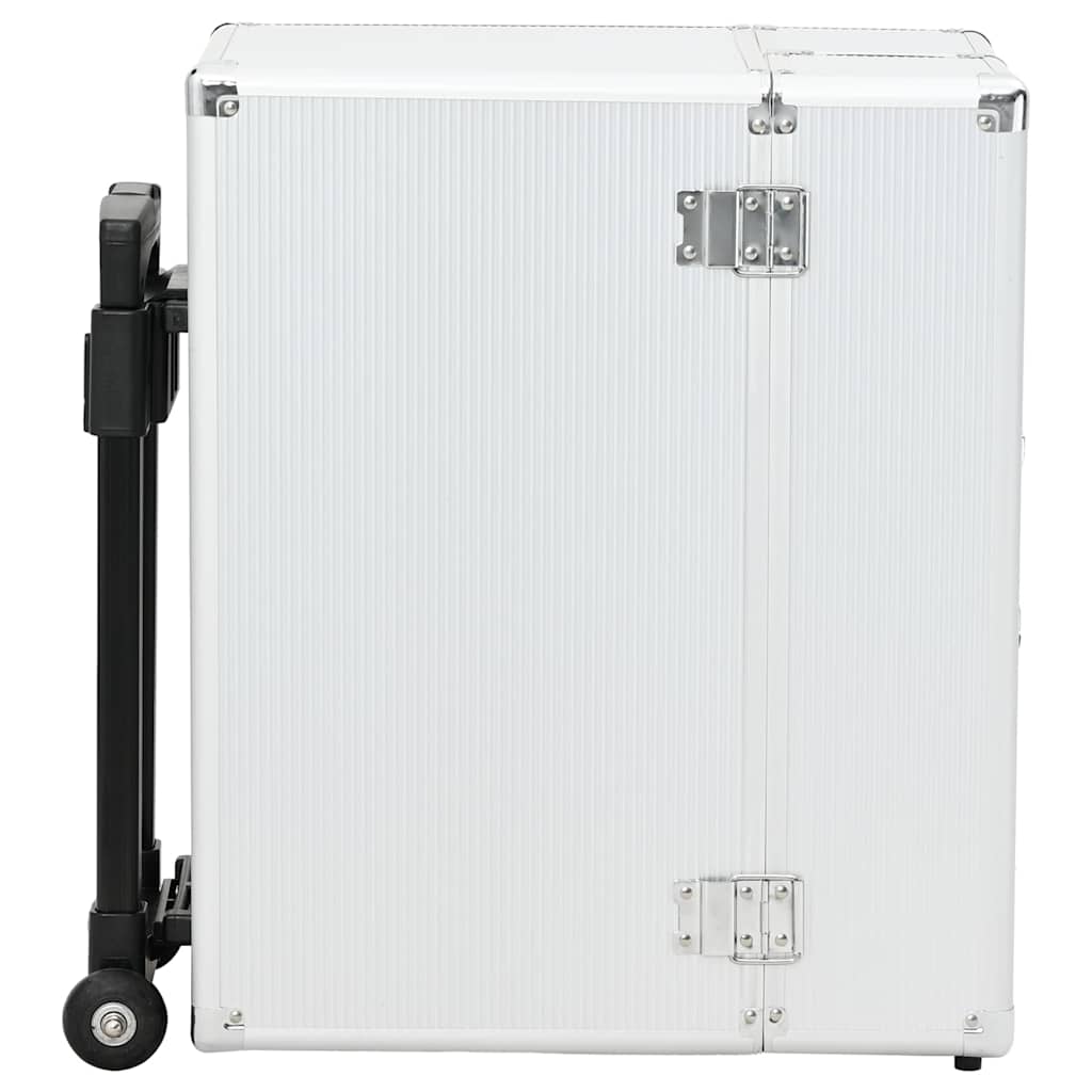 Pilotenkoffer 47 x 39 x 27 cm Silbern Aluminium