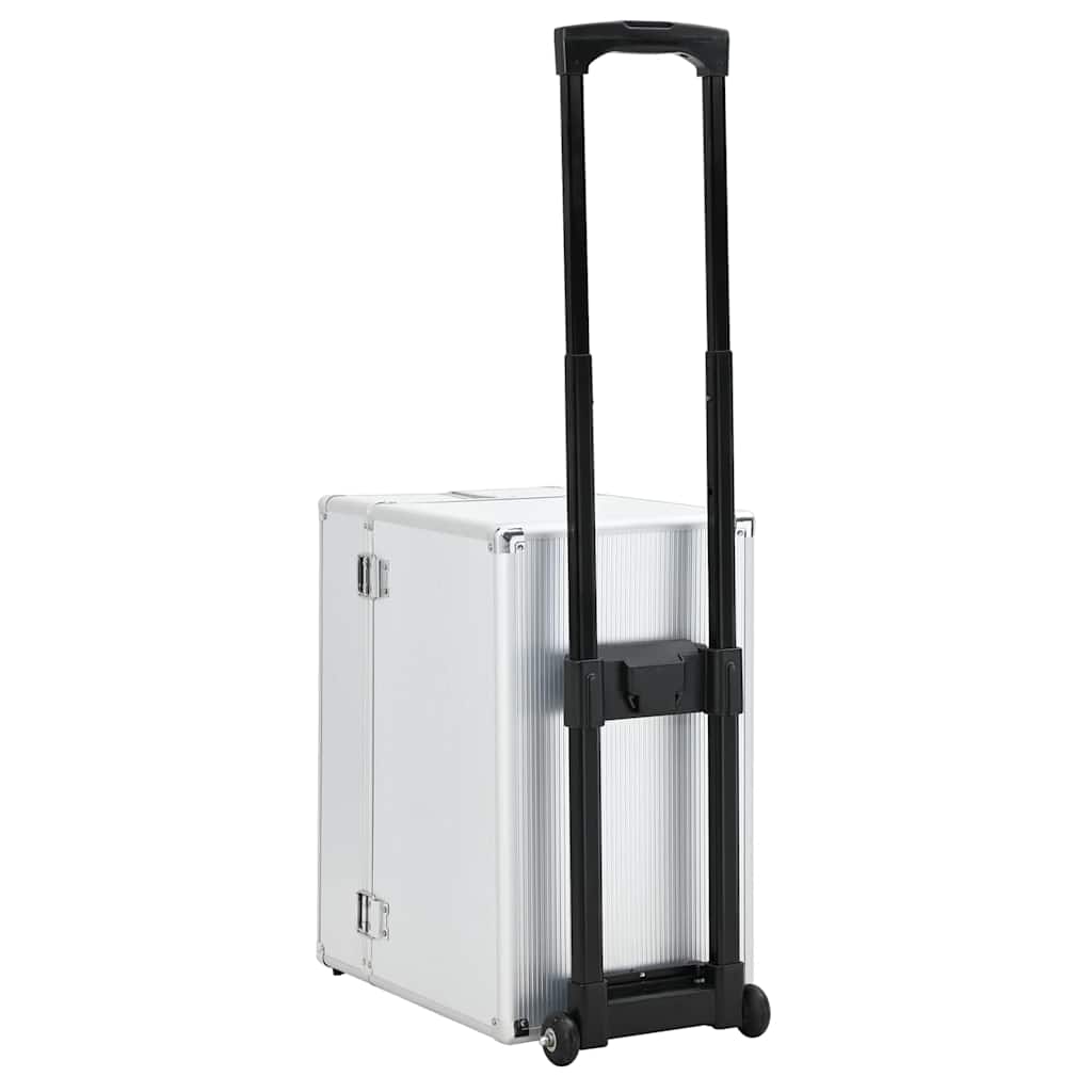 Pilotenkoffer 47 x 39 x 27 cm Silbern Aluminium