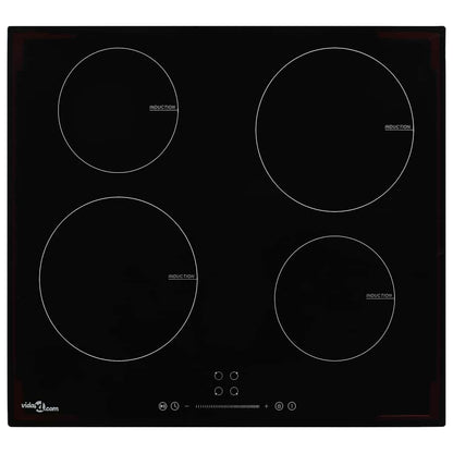 Induktionskochfeld mit 4 Platten Touch Control Glas 7000 W
